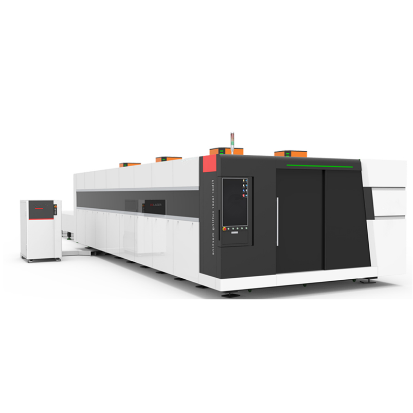 China Full Covered Enclosed Protective Fiber Laser Cutting Machine Heavth 1000w 1500w Laser Cutter Metal Plate Factory