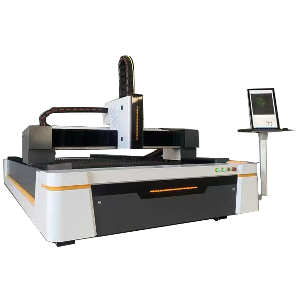 Platforma e hapur e shk&euml;mbimit t&euml; stilit Makin&euml; prer&euml;se me lazer me fibra CNC p&euml;r flet&euml; metalike