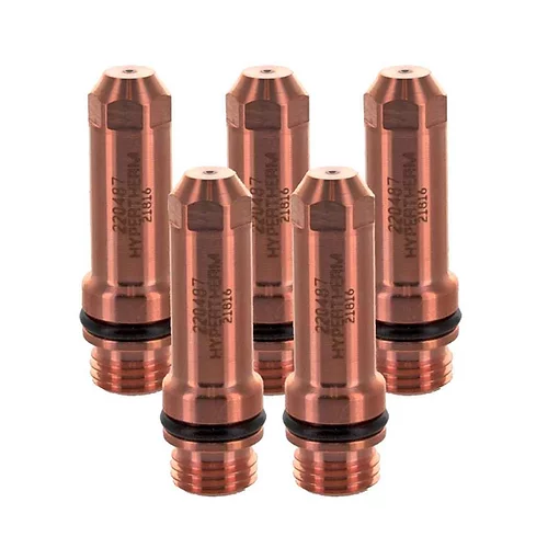 Hypertherm 220487 Electrode Hsd/Hypro2000/Maxpro2000 130A Air-130A O2, 5 pack,220487(Silver)