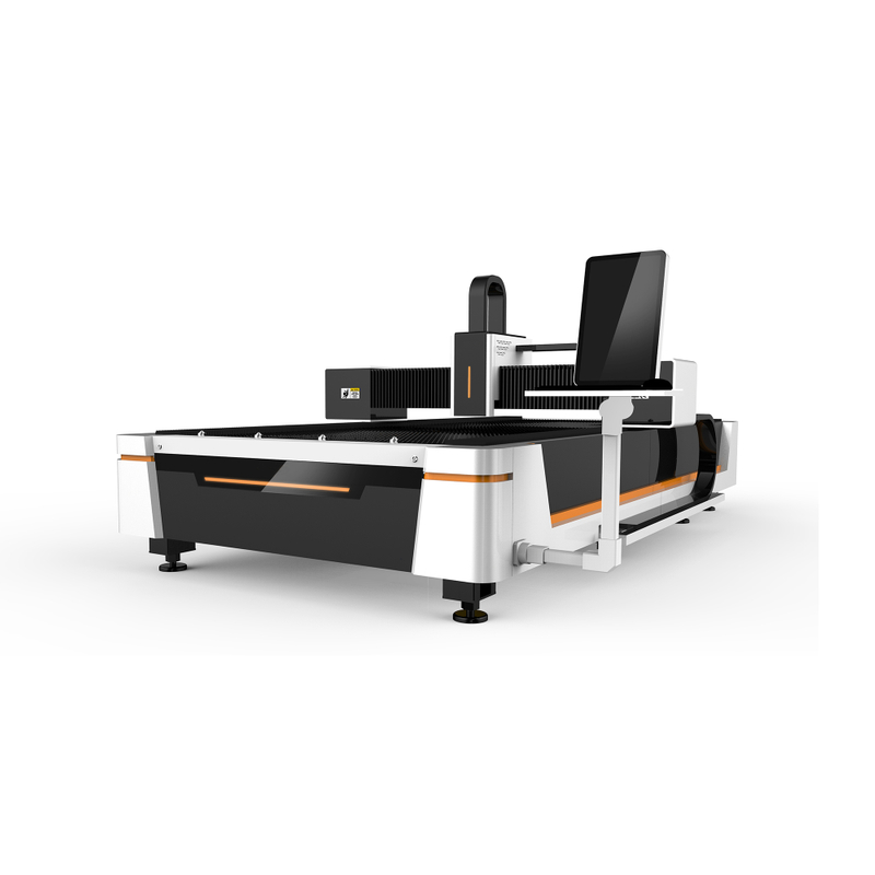Platform Pertukaran Gaya Terbuka Mesin Pemotong Laser Serat CNC untuk Lembaran Pelat Logam