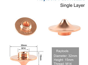 Raytools Fast Single Nozzles, Thread:M14