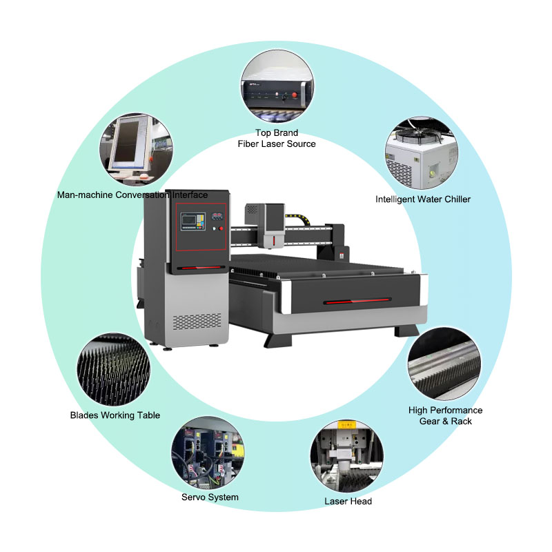 E-Series Economic Laser Cutting Machine for Metal Plate Sheet